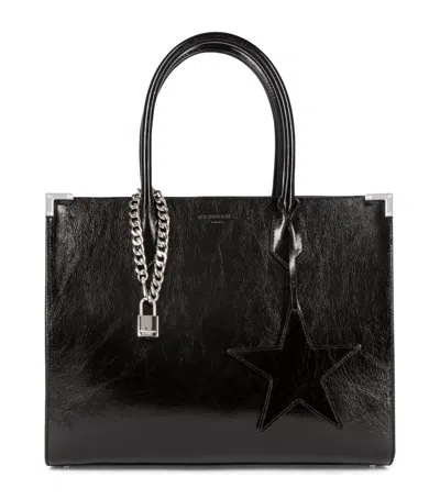The Kooples Leather Ming Tote Bag In Black