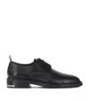 The Kooples Mens Black Metal-embellished Leather Shoes In Black