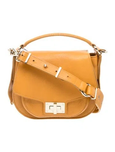 Pre-owned The Kooples Leather Shoulder Bag In Brown