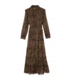 THE KOOPLES LEOPARD MAXI SHIRT DRESS