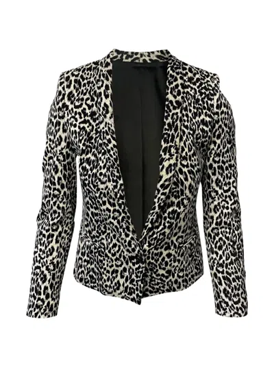 Pre-owned The Kooples Leopard-print Suit In Black