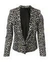 The Kooples Leopard Print Trouser Suit Set In Multicolor Cotton In Multi