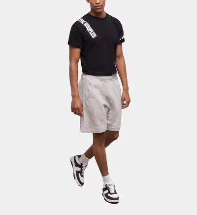 The Kooples Light Gray Fleece Shorts In Beige