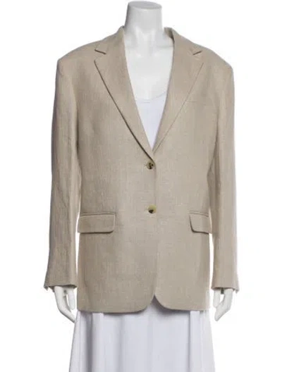 Pre-owned The Kooples Linen Blazer W/ Tags In Brown