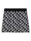 The Kooples Logo-pattern Knitted Mini Skirt In Black