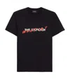 The Kooples Cotton Graphic Tee In Black