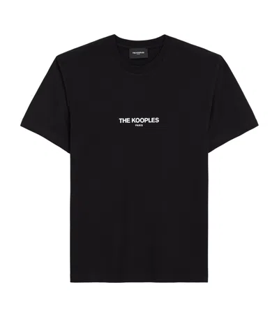 The Kooples Logo T-shirt In Black