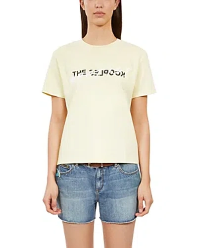 The Kooples Logo Tee In Yellow