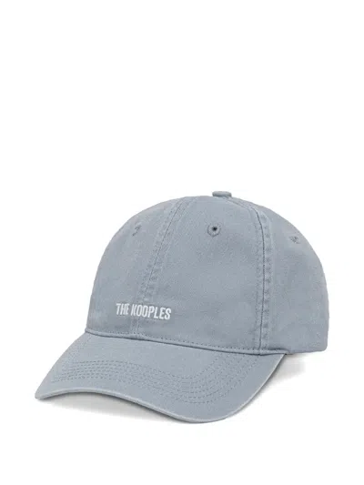 The Kooples Logo-embroidered Baseball Cap In Blue