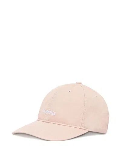 The Kooples Logo-embroidered Baseball Cap In Pink