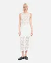 The Kooples Lace Straight Fit Skirt In Ecru