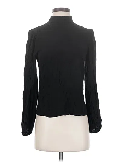 Pre-owned The Kooples Long Sleeve Blouse In Black