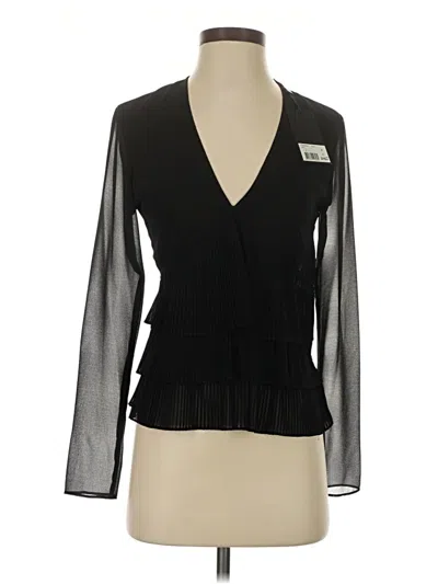 Pre-owned The Kooples Long Sleeve Blouse In Black