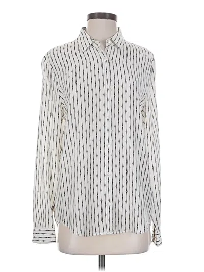 The Kooples Long Sleeve Blouse In White