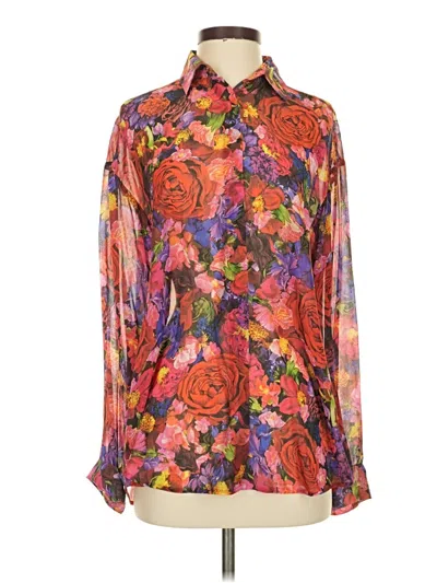 The Kooples Long Sleeve Blouse In Multi