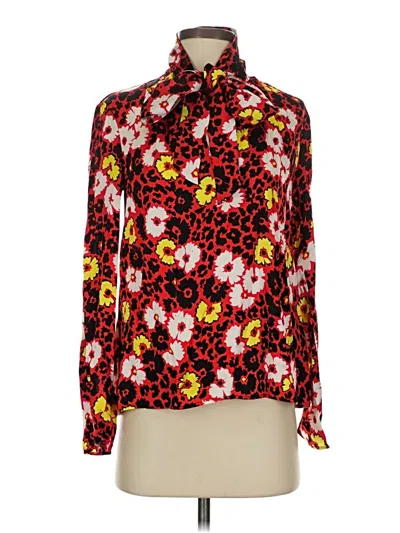 The Kooples Long Sleeve Blouse In Multi