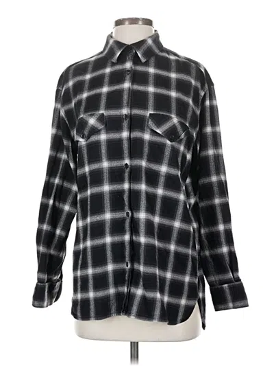 Pre-owned The Kooples Long Sleeve Button Down Shirt In Black