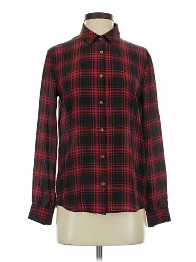 Pre-owned The Kooples Long Sleeve Button Down Shirt In Red