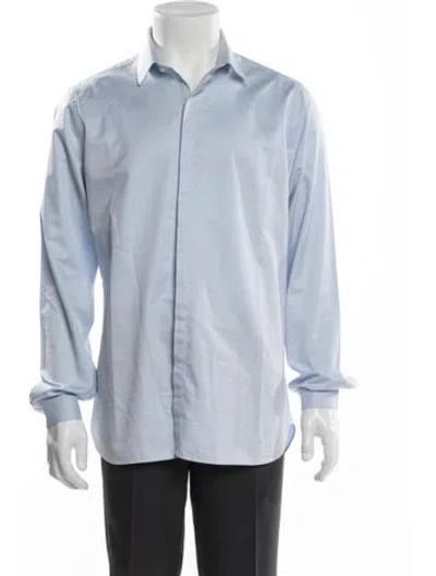 Pre-owned The Kooples Long Sleeve Dress Shirt In Blue