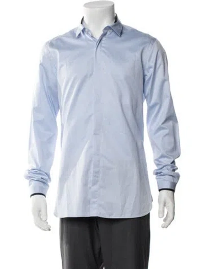 Pre-owned The Kooples Long Sleeve Dress Shirt In Blue