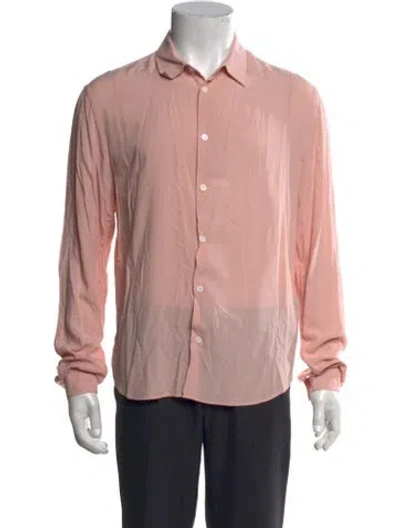 Pre-owned The Kooples Long Sleeve Dress Shirt In Pink