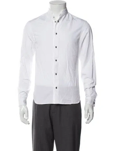Pre-owned The Kooples Long Sleeve Dress Shirt In White