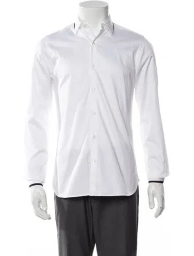 Pre-owned The Kooples Long Sleeve Dress Shirt In White