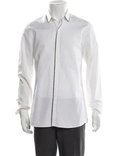 Pre-owned The Kooples Long Sleeve Dress Shirt In White