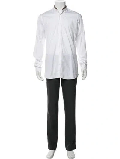 Pre-owned The Kooples Long Sleeve Dress Shirt In White