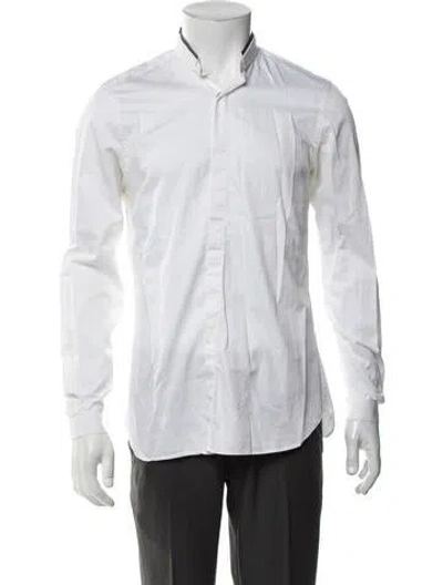 Pre-owned The Kooples Long Sleeve Dress Shirt In White