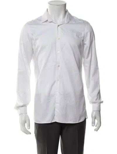 Pre-owned The Kooples Long Sleeve Dress Shirt In White