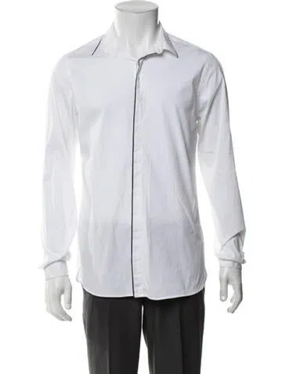 Pre-owned The Kooples Long Sleeve Dress Shirt In White