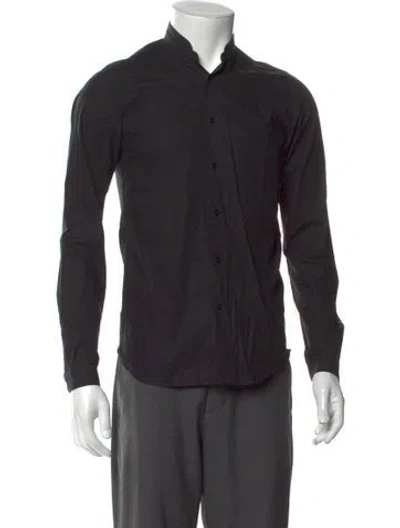 Pre-owned The Kooples Long Sleeve Shirt In Black