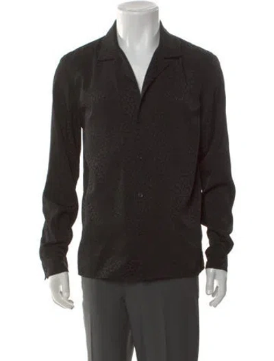 Pre-owned The Kooples Long Sleeve Shirt In Black