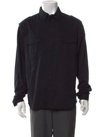 Pre-owned The Kooples Long Sleeve Shirt In Black