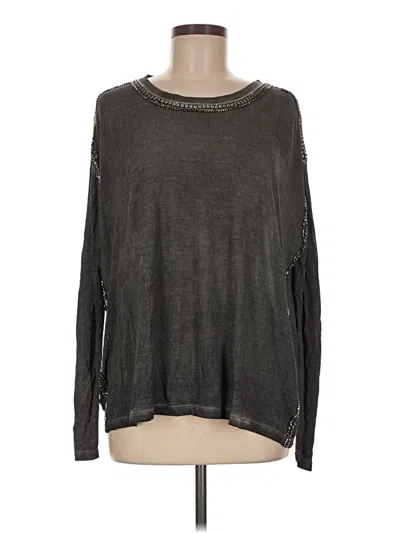 The Kooples Long Sleeve T-shirt In Gray