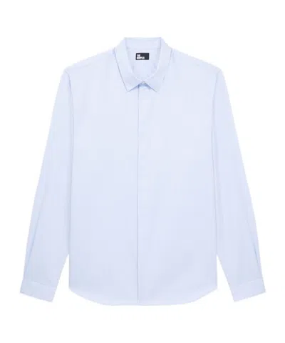 The Kooples Long-sleeved Shirt In Blue