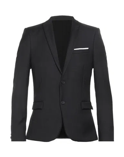 The Kooples Man Blazer Black Size 36 Wool, Cotton