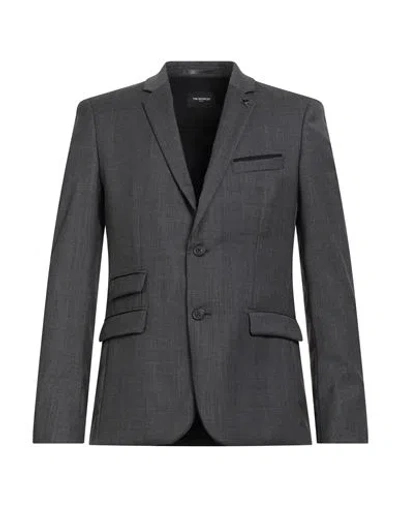 The Kooples Man Blazer Charcoal Size 38 Wool In Gray