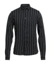 The Kooples Man Shirt Black Size S Viscose In Black