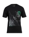 The Kooples Man T-shirt Black Size S Organic Cotton In Black