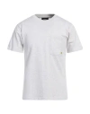 The Kooples Man T-shirt Light Grey Size S Cotton In Grey