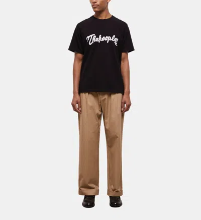 The Kooples Men's Black T-shirt With Snake Logo Print