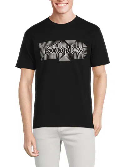 The Kooples Men's Logo Tee In Black