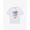 THE KOOPLES THE KOOPLES MENS WHITE GRAPHIC-PRINT SHORT-SLEEVE COTTON T-SHIRT