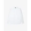 THE KOOPLES THE KOOPLES MENS WHITE OFFICER-COLLAR REGULAR-FIT COTTON SHIRT