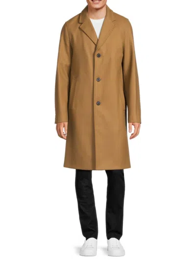 The Kooples Men's Wool Blend Coat In Camel