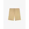 The Kooples Mens Beige Drawstring-waist Regular-fit Stretch-cotton Shorts In Brown