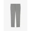 The Kooples Mens Black Grey Houndstooth-pattern Slim-leg Wool-blend Trousers In Gray