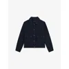 The Kooples Mens Blue Electric Patch-pocket Regular-fit Denim Jacket In Blue